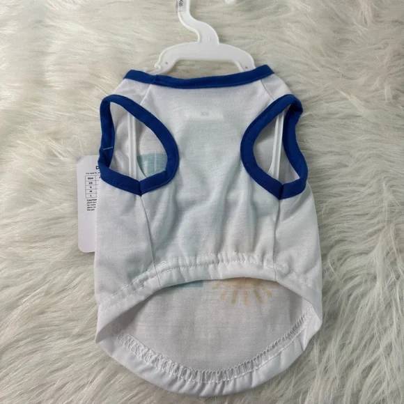 Blue and White Dog Shirts and Hat - Picture 3 of 6